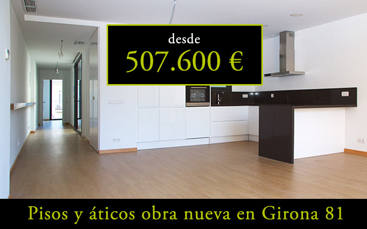 Áticos y pisos en venta obra nueva en Barcelona - Entrega viviendas Aragó 359 - Piso Girona 81 - CASAÁTICO